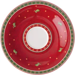 Toy's Delight Untertasse für eine Kaffee- oder Teetasse rot