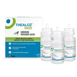 THEALOZ DUO Augentropfen bei Trockenen Augen 3X10 ml
