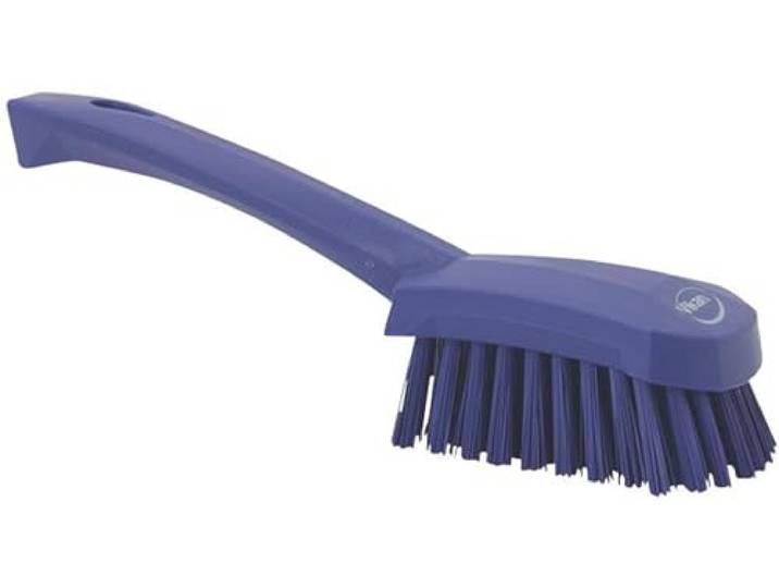 Vikan Hygiëne, afwasborstel, met korte handgreep, harde borstels, paars