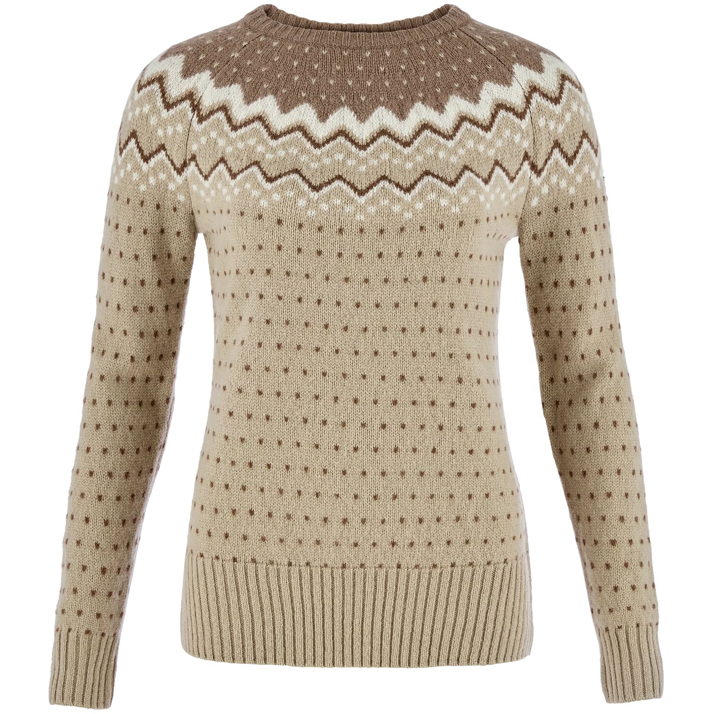 Fjällräven Övik Knit Damen Pullover beige Größe XL Lifestyle Geruchsneutralisierend