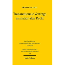 Transnationale Verträge im nationalen Recht, Fachbücher von Torsten Kindt