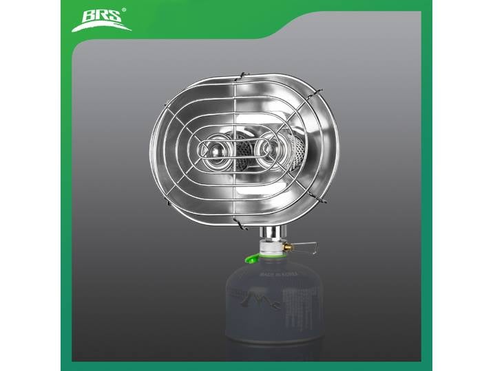 BRS-H22 extérieur en alliage d'aluminium en acier inoxydable chauffage au gaz infrarouge rayon Double brûleurs poêles chauffants
