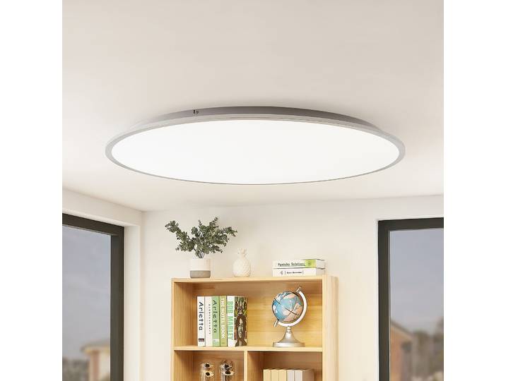 Narima LED Plafonnier 4.000K Ø100 White/Silver - Lindby - Cuisine - Moderne - Plastique - Rond