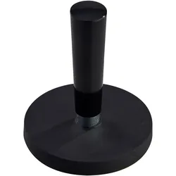 Gummierte Magnete mit Griff mit Gewindebuchse | 43 mm | schwarz, Neodym, Gummi, Stahl, Kunststoff