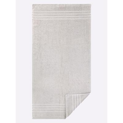 Handtuch WÄSCHEPUR, grau (hellgrau), L:100cm, 100% Baumwolle, Handtücher