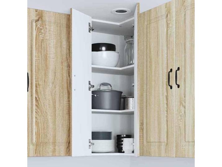 UU*TOP Placard mural de cuisine - moderne Armoire suspendue - Chêne Sonoma 57x57x100 cm - CC1086