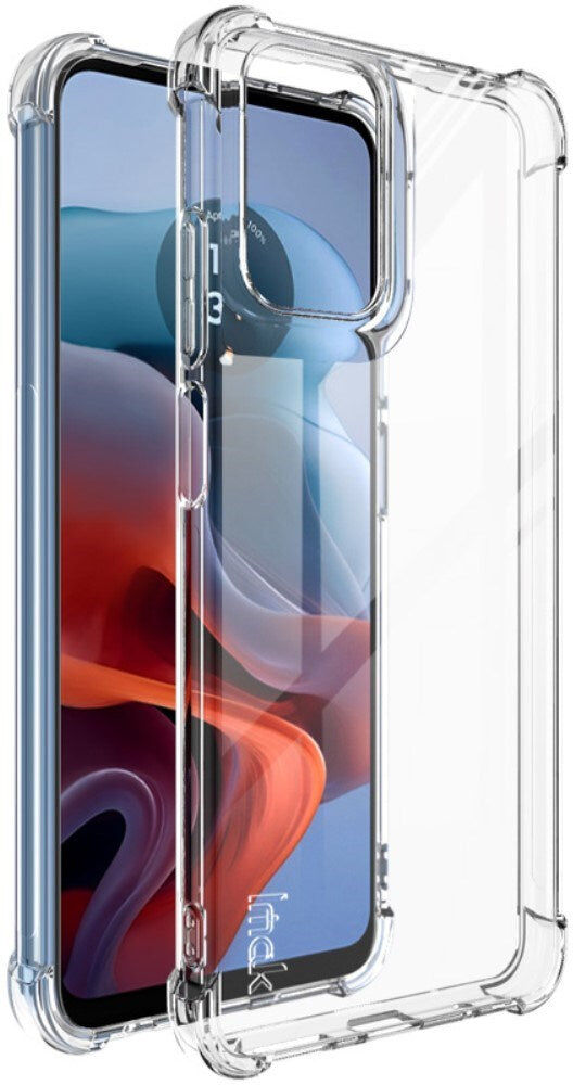 Motorola Moto G04 / G24 / G24 Power IMAK Shock Resistant Plastik Bagside Cover - Gennemsigtig