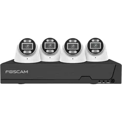 Foscam FN9108E-T4-2T Überwachungsset mit 4 Überwachungskameras weiß