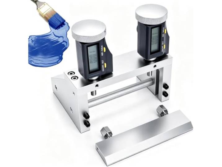 Labor-Rakelbeschichtungsmaschine mit Mikrometereinstellung, verstellbarem Filmapplikator, Nassfilmdickenbereich 1–6000 μm, Genauigkeit ±1 μm, magnetischer abnehmbarer Schaber
