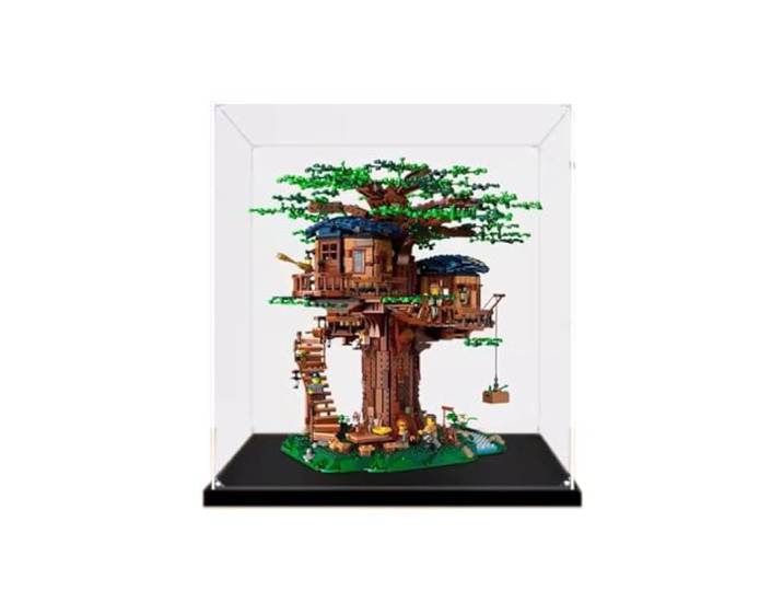 Acryl-Vitrine für Lego Ideas Baumhaus 21318, Schaukasten, schützen und dekorieren, Modell mit staubdichter Aufbewahrung, Geschenke (2 mm, transparent)