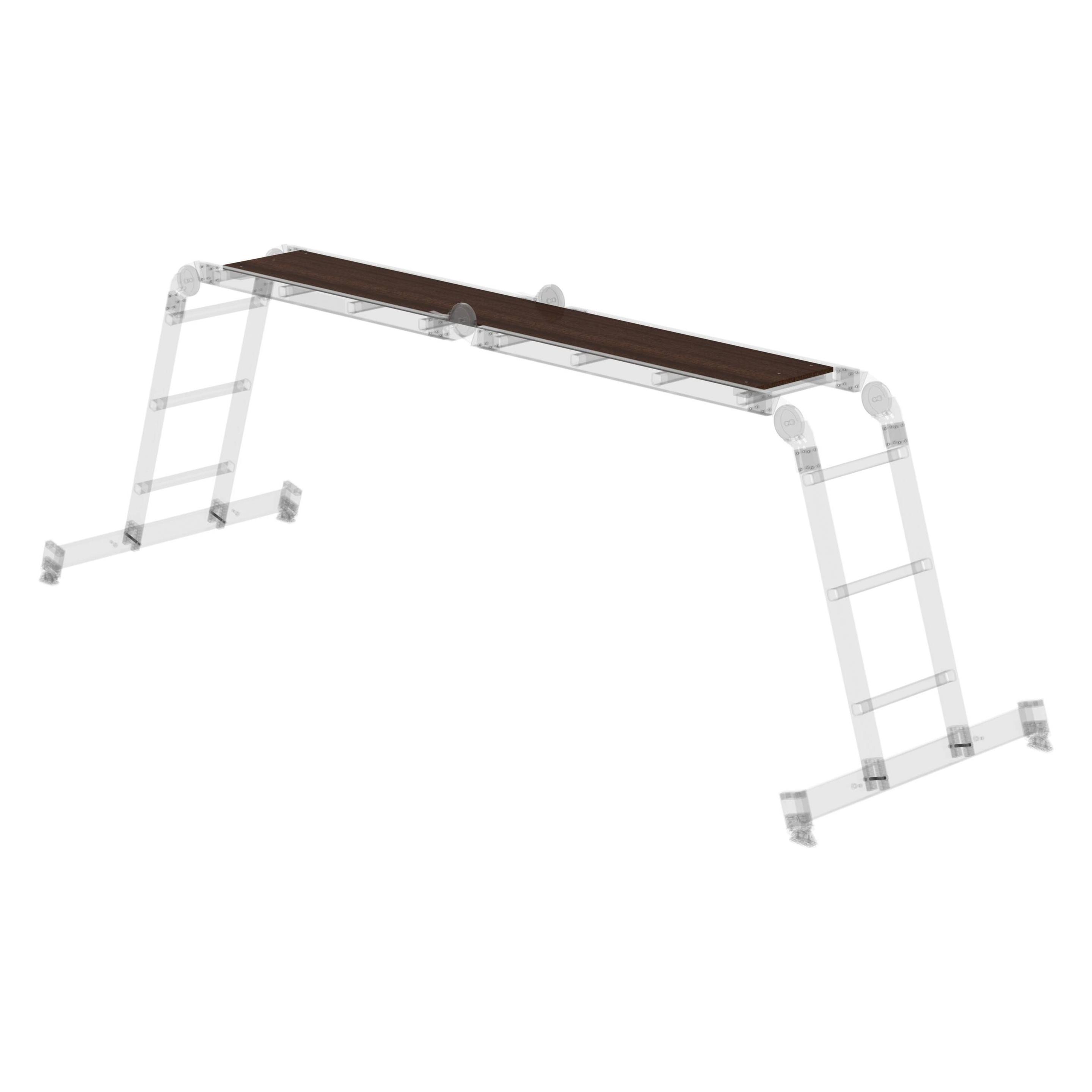 kaiserkraft Holzbelag für Vielzweckleitern 4-teilig passend zu Best.-Nr. 031314 (Gerüst, 195 cm) (030301)
