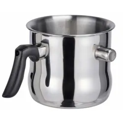 Haushalt International Simmertopf Milchtopf 1,2 Liter doppelwandig mit Flötenkessel-Funktion 21319