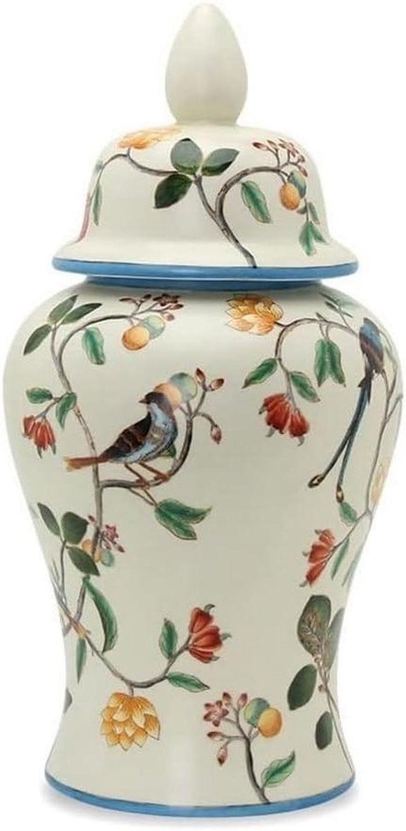Grote Gemberpot Keramische Vaas Wit - S