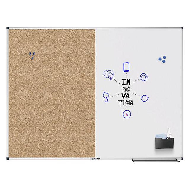 Legamaster Comboboard Unite 90 cm x 120 cm, Braun/Weiss (Pinnwand, 120 x 90 cm) (7-108654)