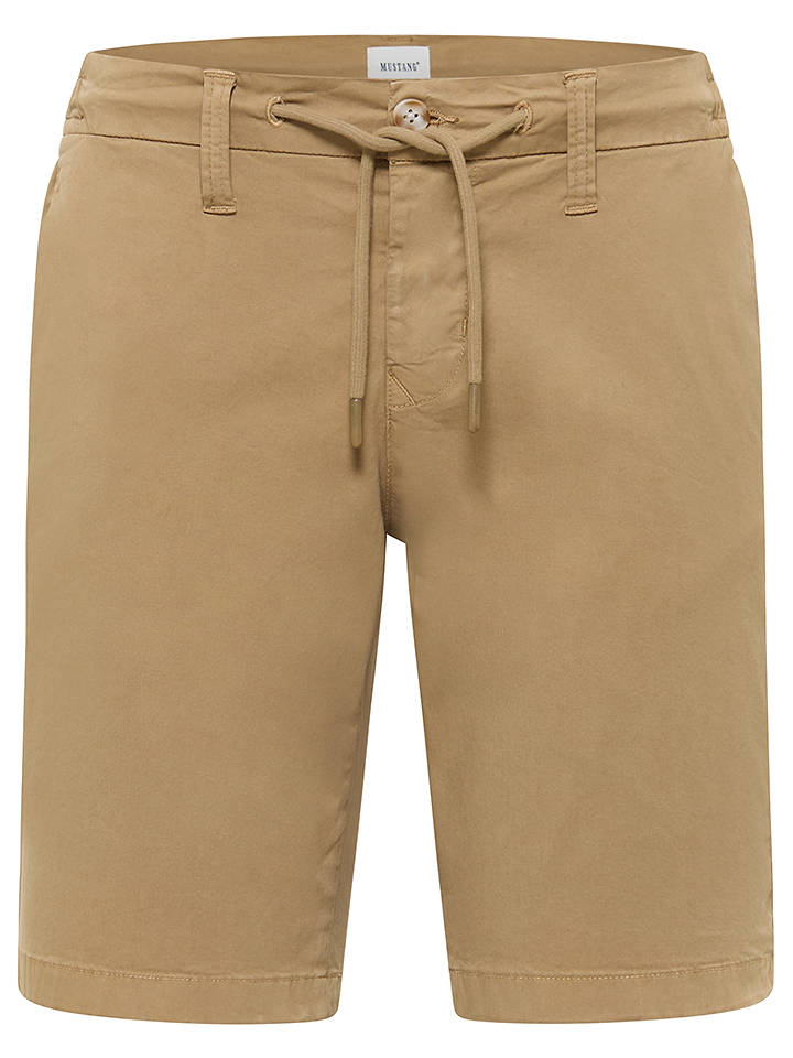 Mustang Chinoshorts "Portland" in Hellbraun - W34
