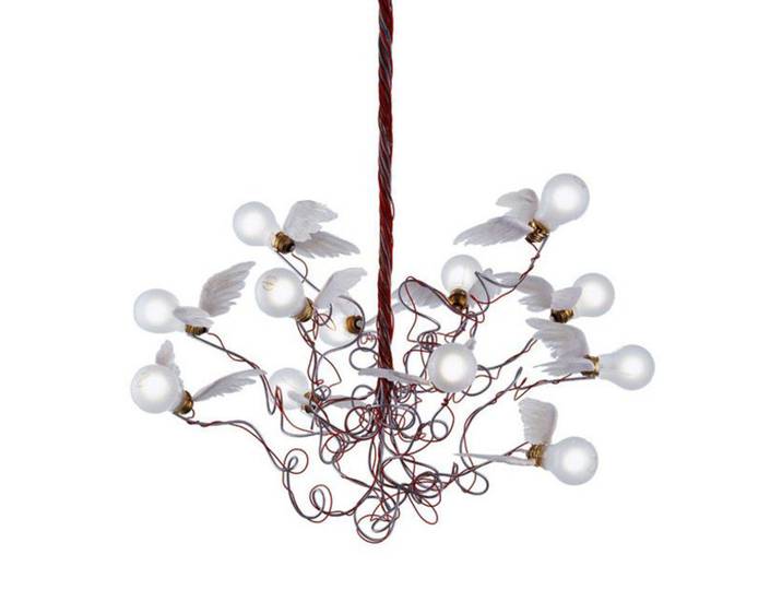 INGO MAURER lampe à suspension BIRDIE (Rouge - Métal)