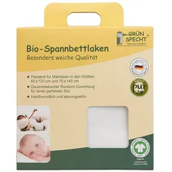 Bio-Spannbettlaken - weiß