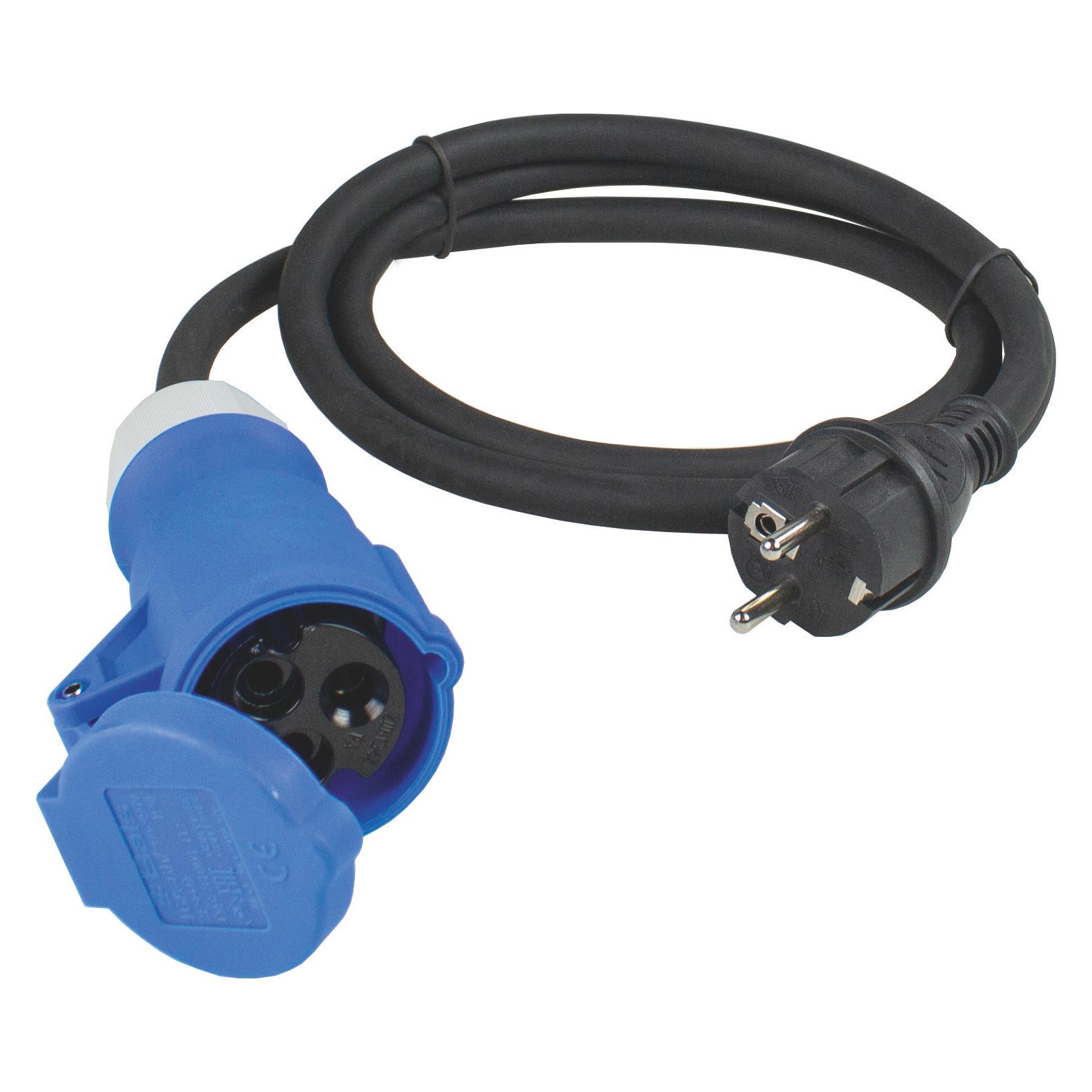 As - Schwabe CEE Adapterleitung (Typ E, Typ F, CEE 16/3) (60486)