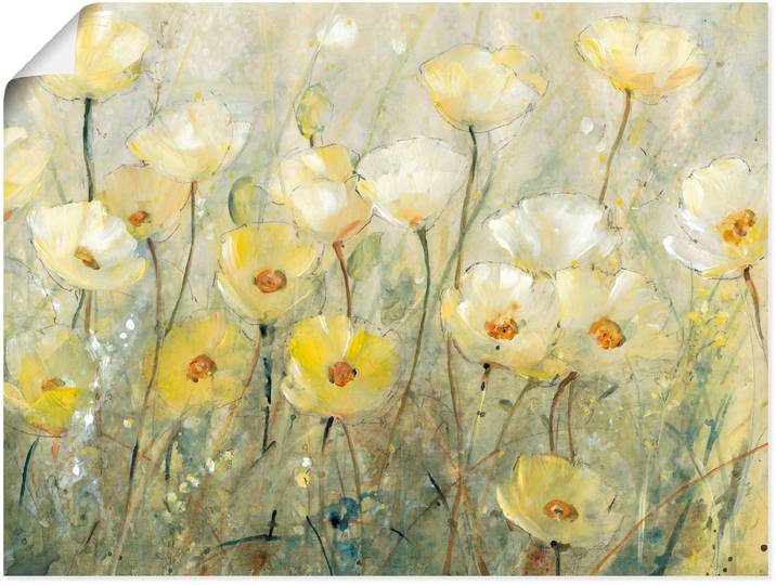 Wandbild ARTLAND Sommer in voller Blüte II , gelb (farbe bild(er): gelb), B:40cm H:30cm, Bilder, Wandbild, als Leinwandbild, Poster in verschied. Grössen