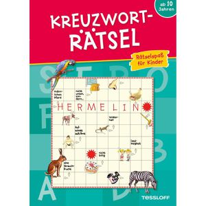 Tessloff Spielbuch 378863329, Kreuzworträtsel (blau), ab 10 Jahre, Beschäftigungsbuch