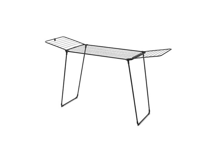 Wäscheständer BRABANTIA HangOn 22 m , schwarz (schwarz matt), B:58,8cm H:116,5cm T:5cm, Stahl, Wäscheständer, Wäscheständer, Standtrockner