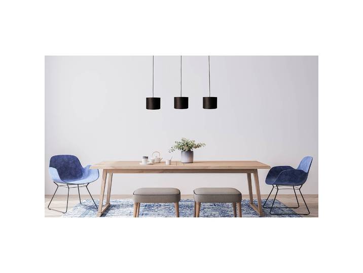 Pendelleuchte Venus A IV 100 x 150 x 20cm Schwarz Samt E27