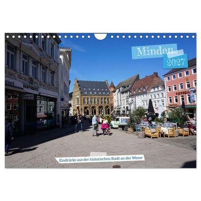 Minden - Eindrücke aus der historischen Stadt an der Weser (Wandkalender 2027 DIN A4 quer), CALVENDO Monatskalender