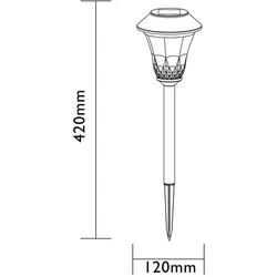 Luxform, Gartenbeleuchtung, Gartenleuchte