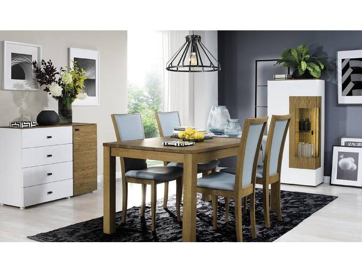 Xlmoebel Essgruppe Holztisch mit passenden Stühlen im zeitlosen Design, (Essgruppe, Essgruppe Tisch + 6x Stuhle 4062292182495), Hergestellt in Europa