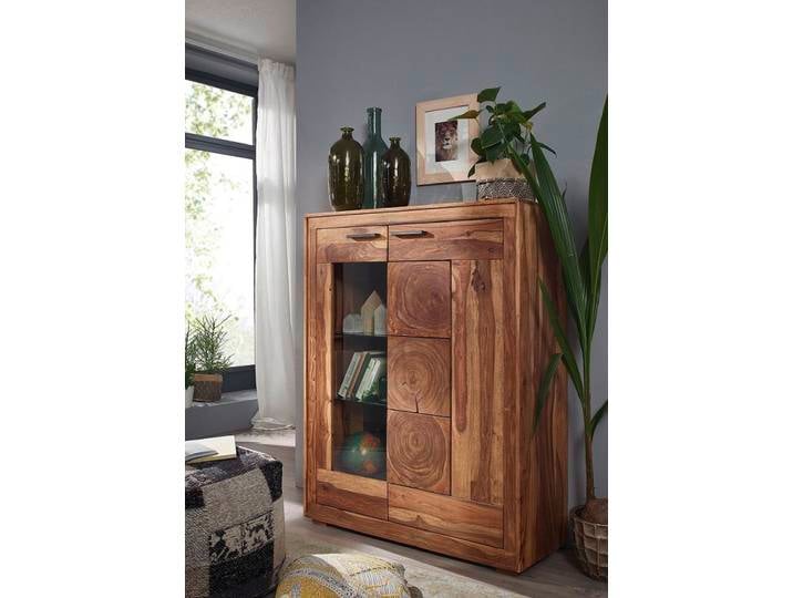 Highboard 103x135cm 'Rio' Sheesham massiv