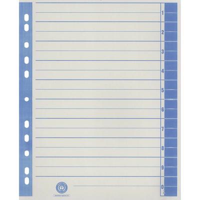 Trennblätter exclusiv A4 blau VE=10x100 Stück