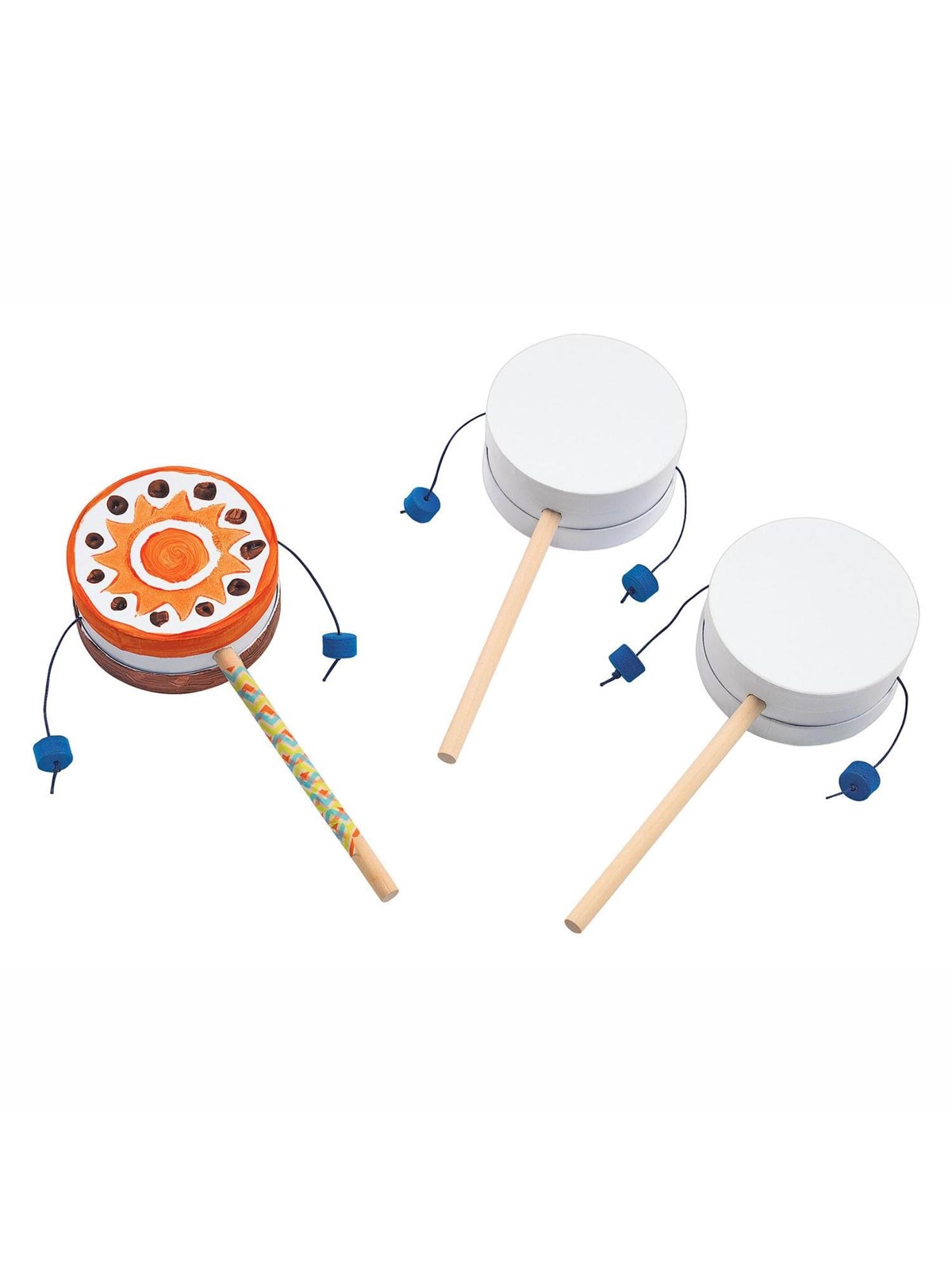 Colorations - Decorate your own Monkey Drum Set of 12