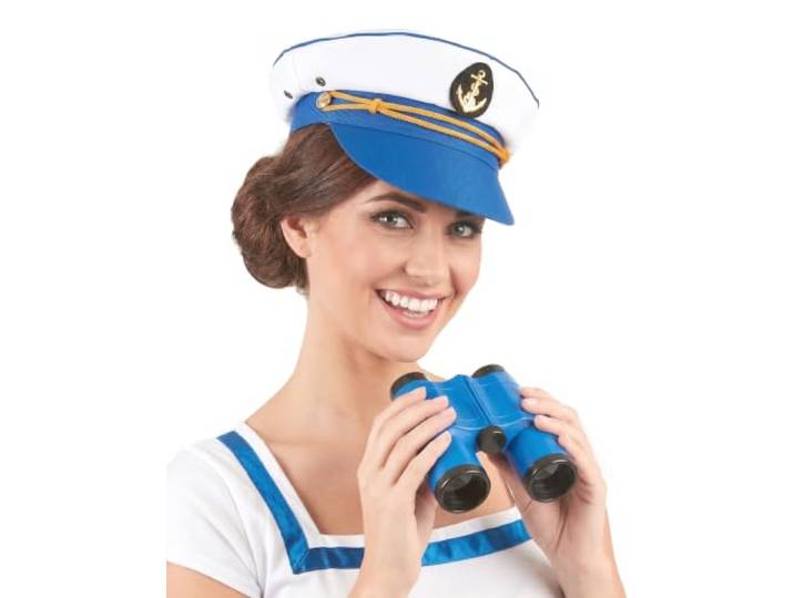 KULTFAKTOR GmbH matrozen-cap voor dames blauw-witgoud eenheidsmaat