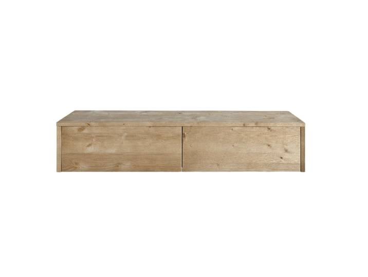 Console murale d’entrée en bois naturel