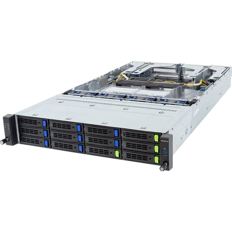 GigaByte R283-S93-AAF1 2U 5th/4th Intel 12x3.5"/2.5" 2x2400W