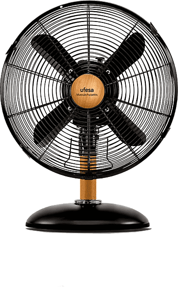 Ventilador de sobremesa - Ufesa Masachusets Mini, 40 W, 3 Velocidades, Negro