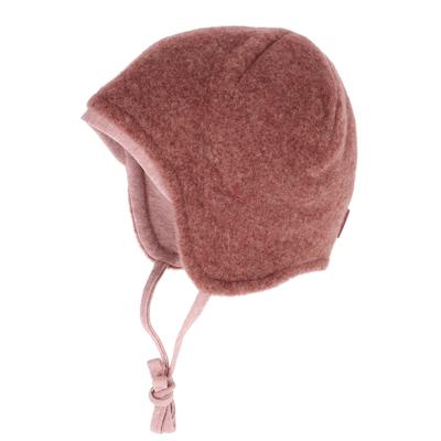 Beanie MAXIMO, Herren, Gr. 35, rosa (heiderosemeliert), Fleece, Wolle, Mützen Beanie
