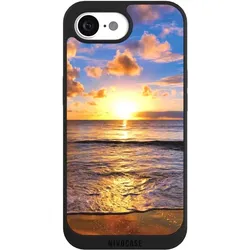 Nivocase Handyhülle für Apple iPhone 17e Hülle NIVOpure Case Schwarz Meer Sonnenuntergang Strand (Apple iPhone 17e), Smartphone Hülle, Schwarz