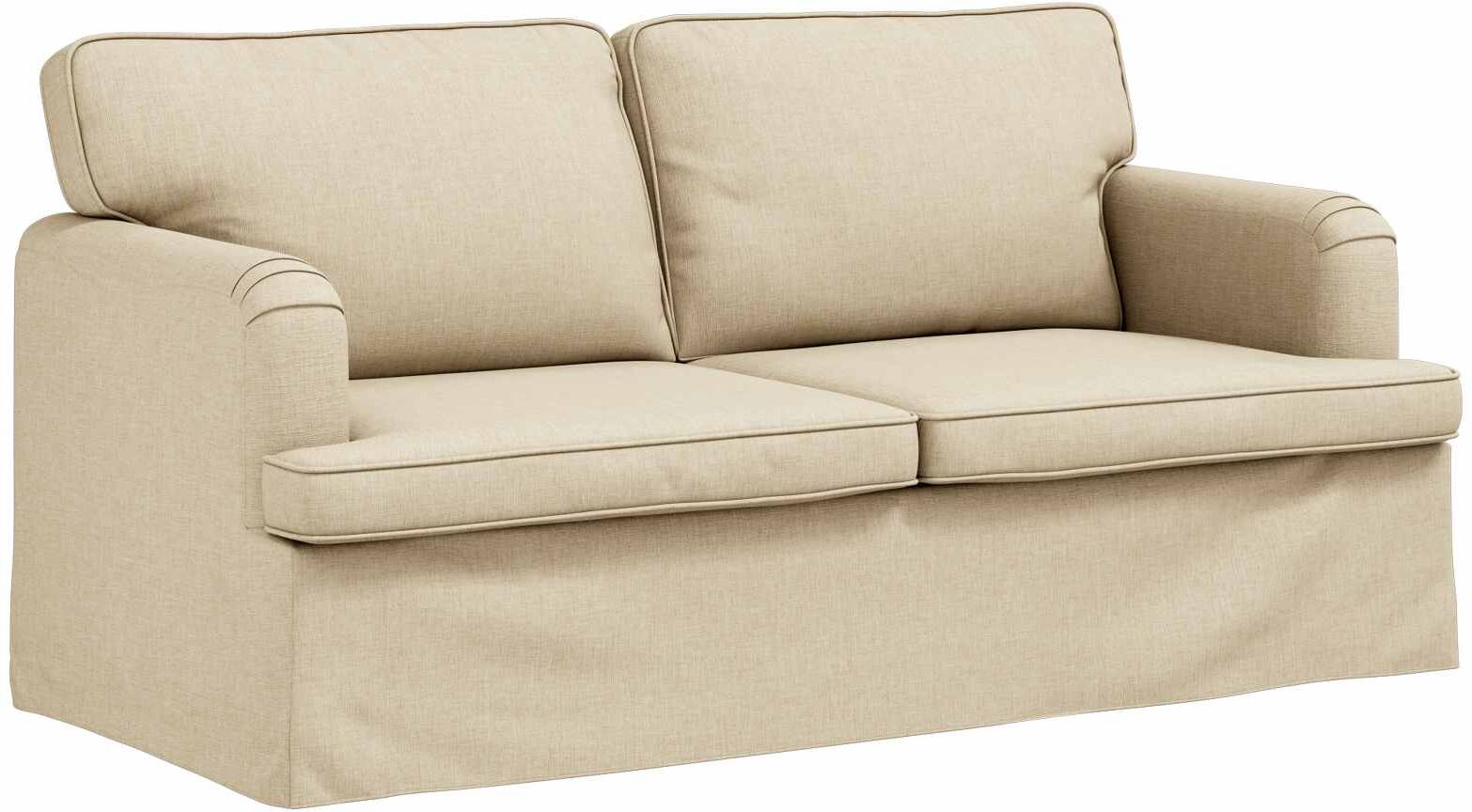 vidaXL Canapé Crème 162 x 80 x 85 cm tissu