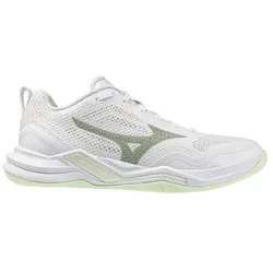 Mizuno Wave Stealth Pro Handballschuhe Damen - weiß/mint - 38.5