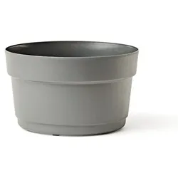 TeraPlast Lotus 27 Pflanzkübel Fog Grey Hellgrau rund 27cm Blumentopf