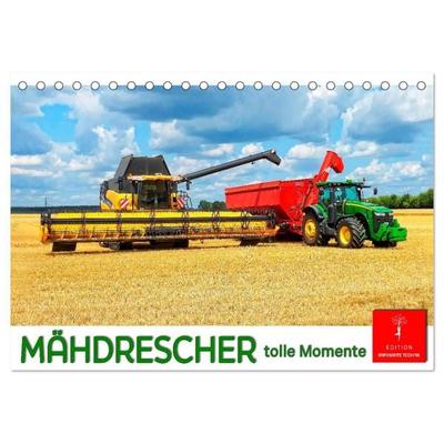 Mähdrescher - tolle Momente (Tischkalender 2027 DIN A5 quer), CALVENDO Monatskalender