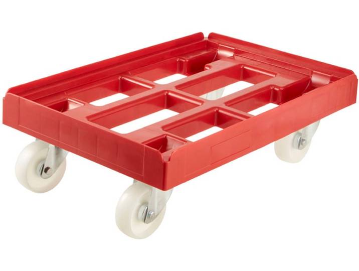 Rollwagen KEEEPER rolf, Transportroller für Transportboxen und -körbe, 61 x 41 x 19 cm , rot (calcutta rot), B:41cm H:19cm T:61cm, Kunststoff, Rollwagen, Rollwagen