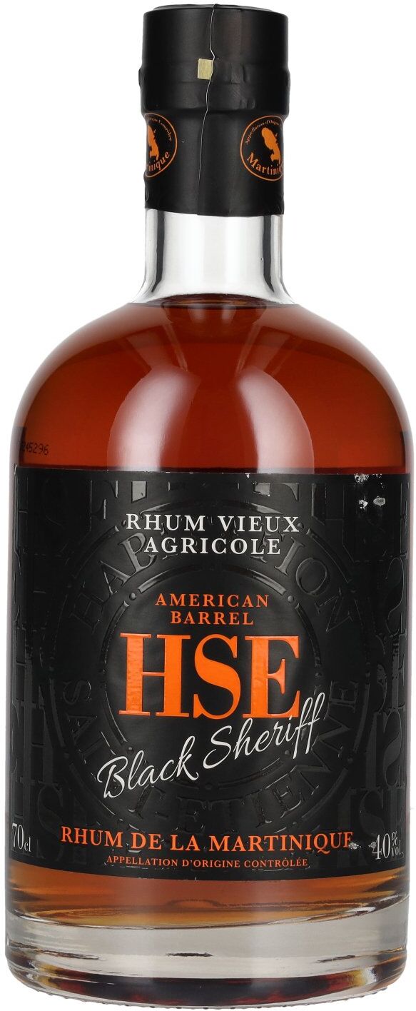Rhum HSE HSE Rhum Vieux Agricole BLACK SHERIFF American Barrel 40% Vol. 0,7l