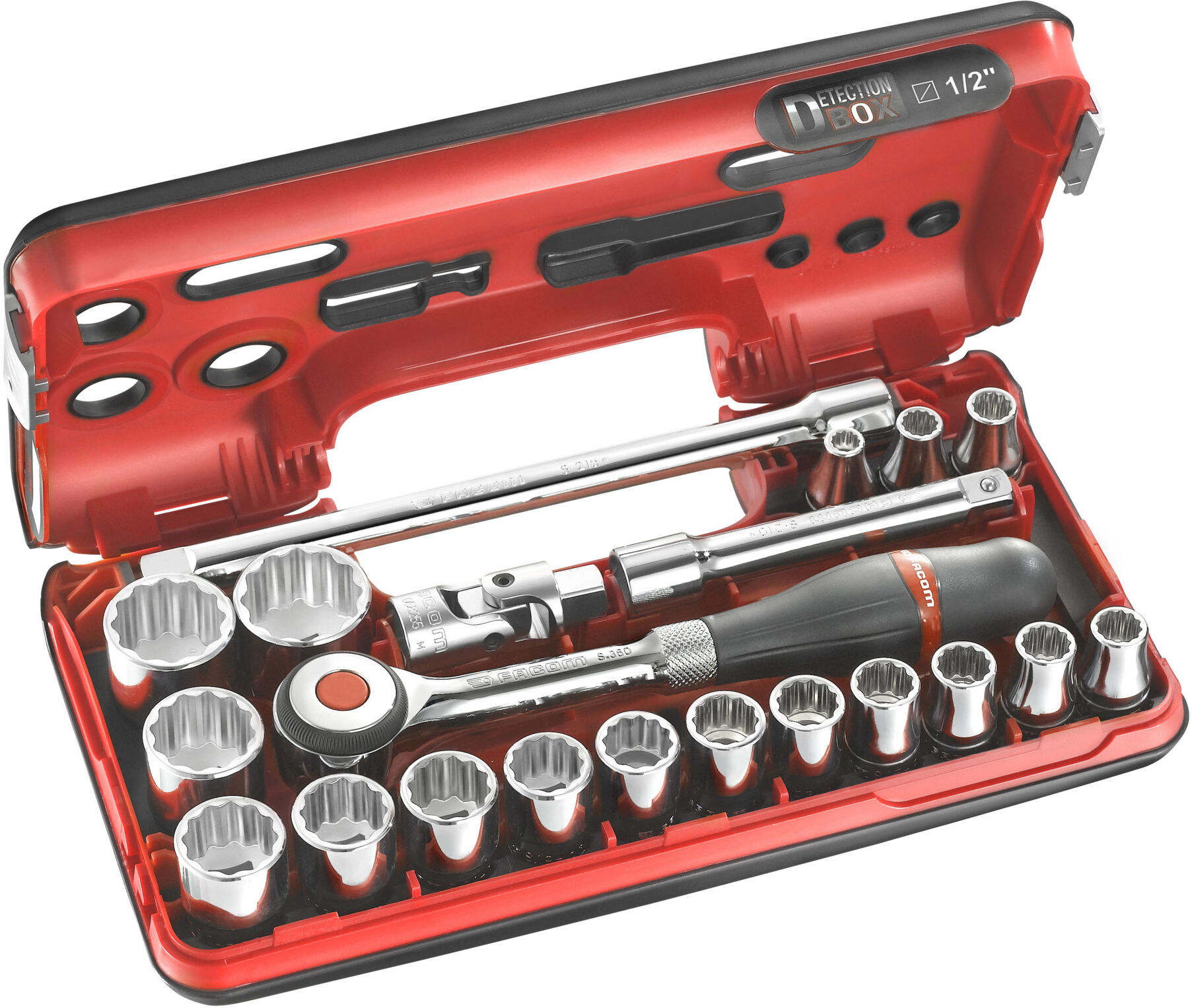 Facom Steckschlüssel-Set 1/2Z S.360 21-tl (S.360DBOX112)