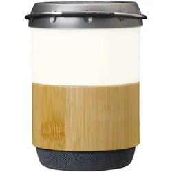 Lenco BTL-030BA Lampe (40 h), Bluetooth Lautsprecher, Braun