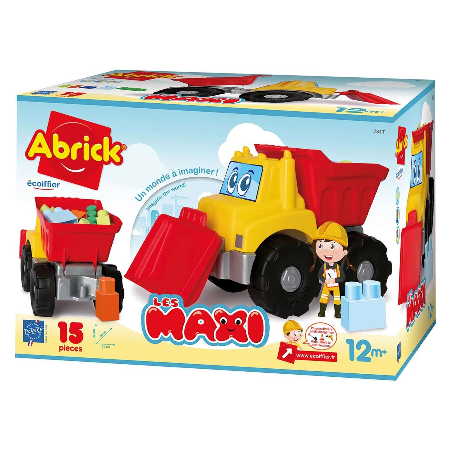 Abrick Maxi Bagger mit Bausteinen (7817)