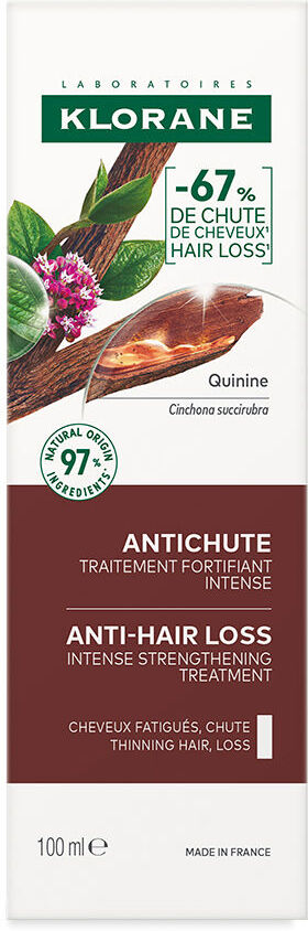 Klorane A La Quinina traitement intensif fortifiant anti-chute 100 ml