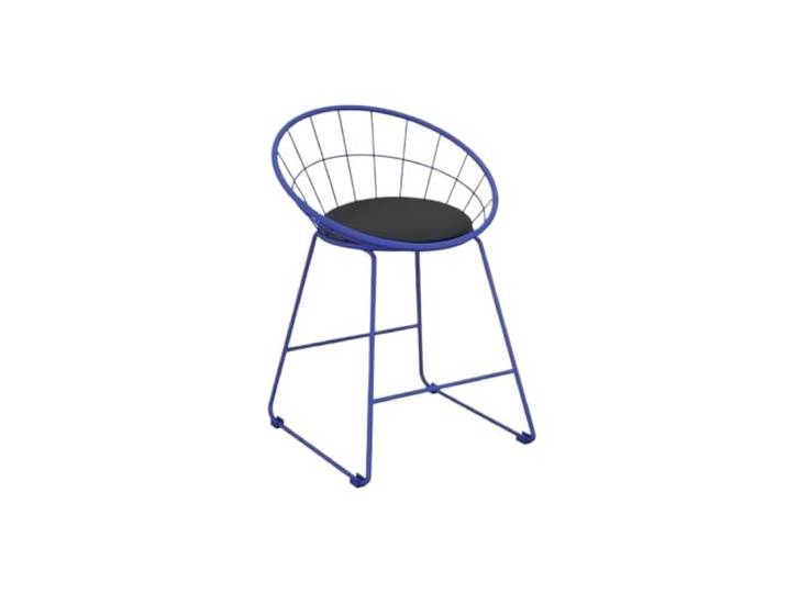 FZL02068LM Küche Kleiner Barstuhl aus Eisen for die Küche, Bar, den Milchteeladen(Blue)