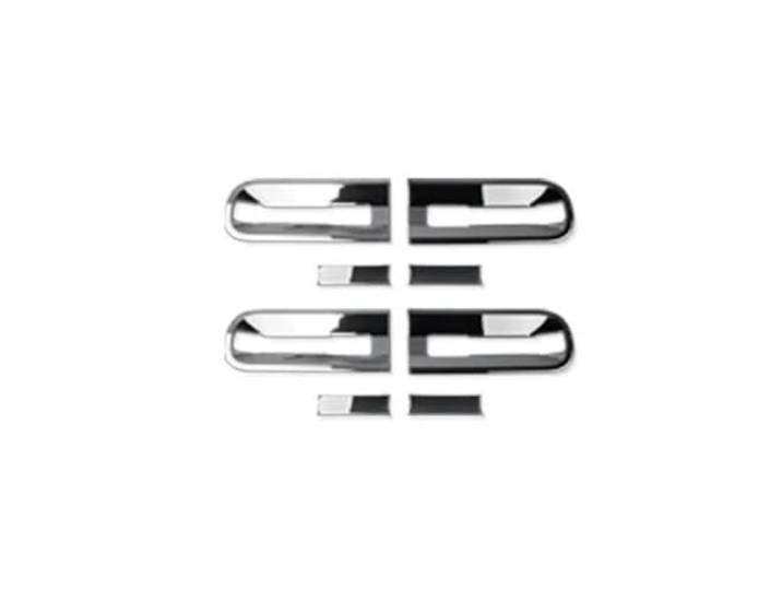 HEYHELLNIN Für Hyundai Für Staria 2021-2026 LHD RHD Auto Außentür Griffe Trim Externe Tür Griff Rahmen Schüssel Auto Außentürgriff(B For Silver)